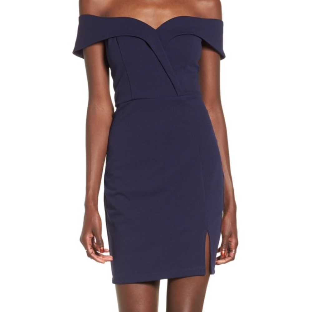 Off the Shoulder Bodycon Dress (Homecoming)
